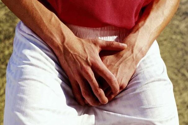 Pain in the testicles of men