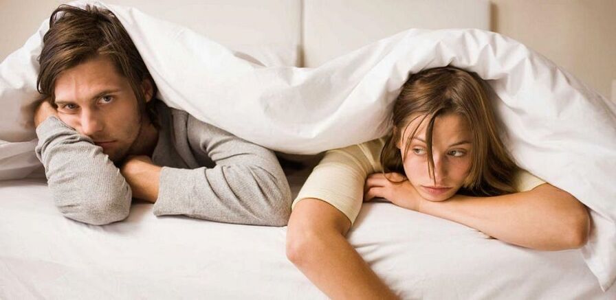 frustrated women and men with weak potential