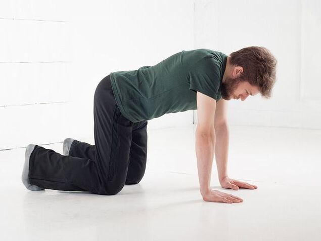 Stretching and Pendulum, standing on all fours, will help strengthen potential